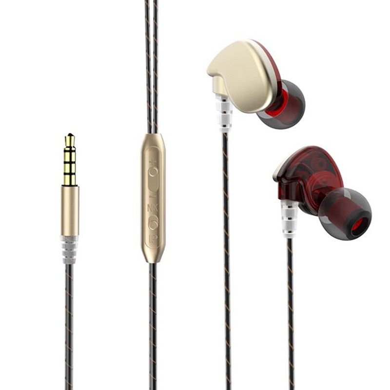 Earphone HD-16 HiFi Dynamic Audio In Ear IEM With Microphone