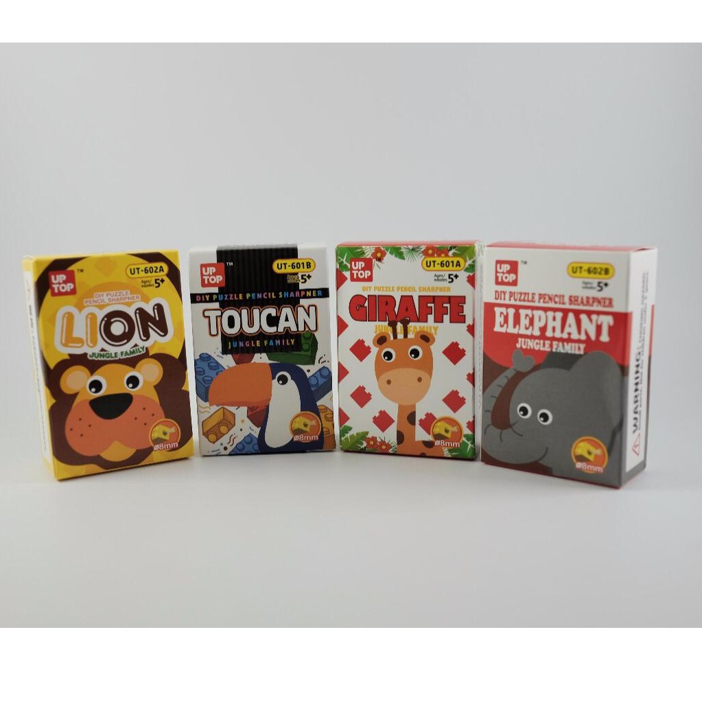 

rautan lego animal sharpener diy puzzle pencil sharpener serutan pensil rautan binatang lion toucan