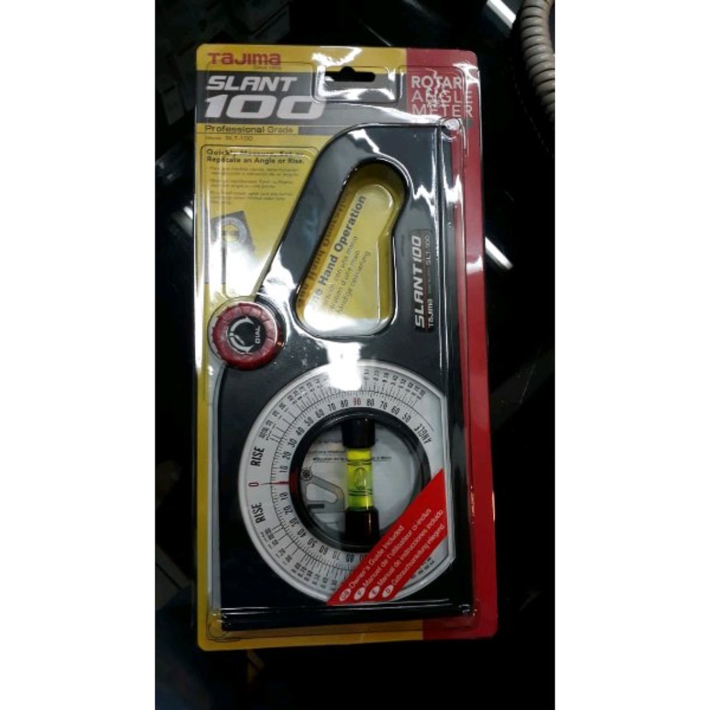 TAJIMA Angle Meter Rotary SLANT 100 Alat Pengukur Meteran Waterpas Sud