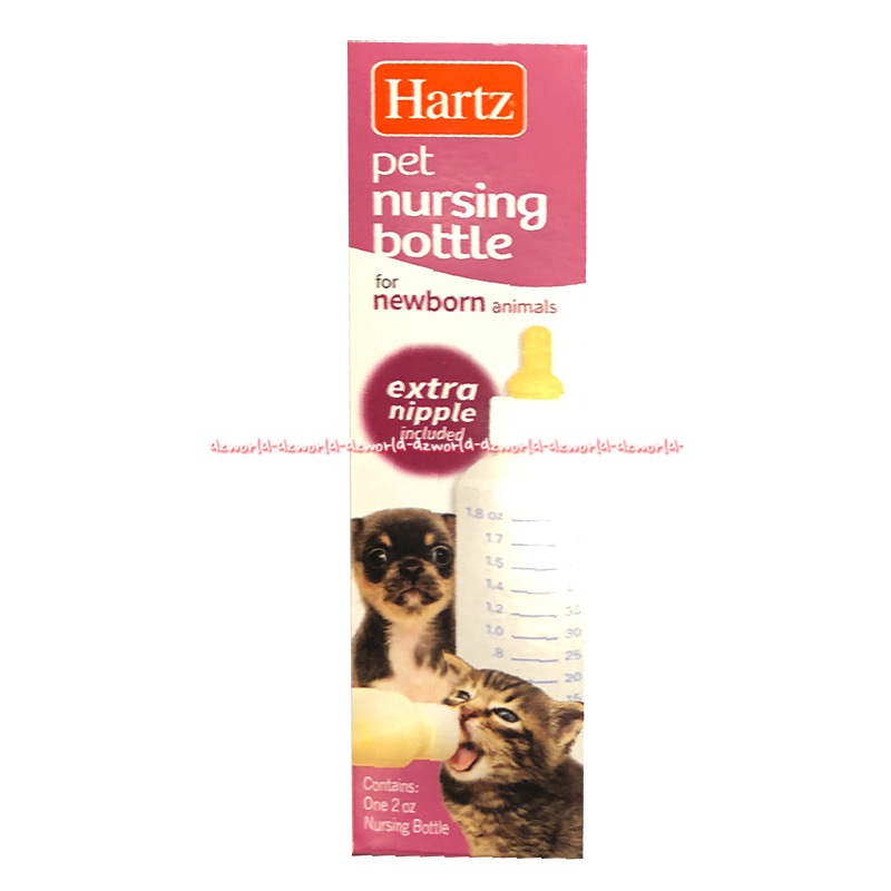 Hartz Pet Nursing Bottle Newborn Extra Nipple Botol Susu Anak Kucing Harts Hart Hertz