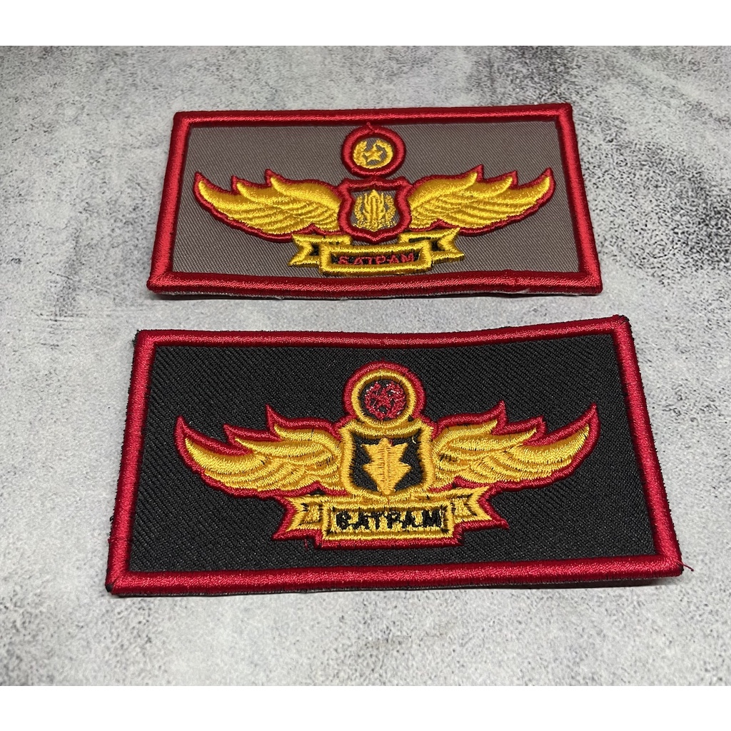 Bordiran Wing Satpam | Badge Wing | Bordir Timbul Wing Satpam