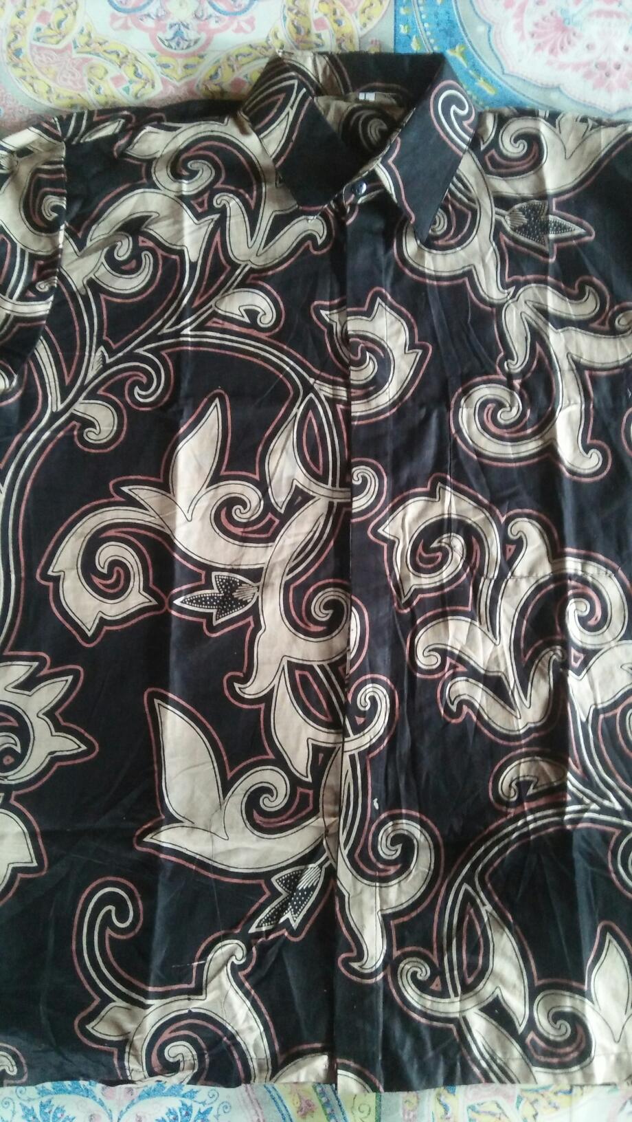 Kemeja Batik Pria Lengan Panjang Size M L Xl Xxl  Bswart Batik Hrb026