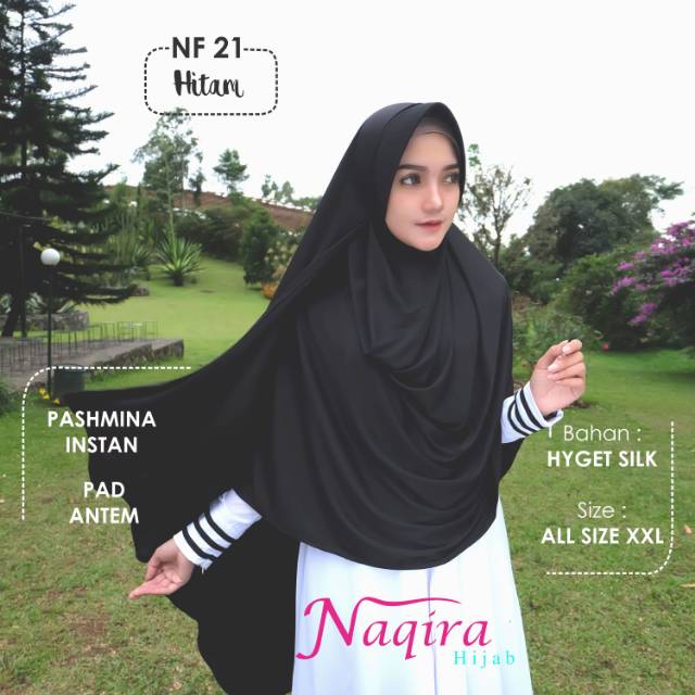 Naqira Hijab NF21 (Hitam)