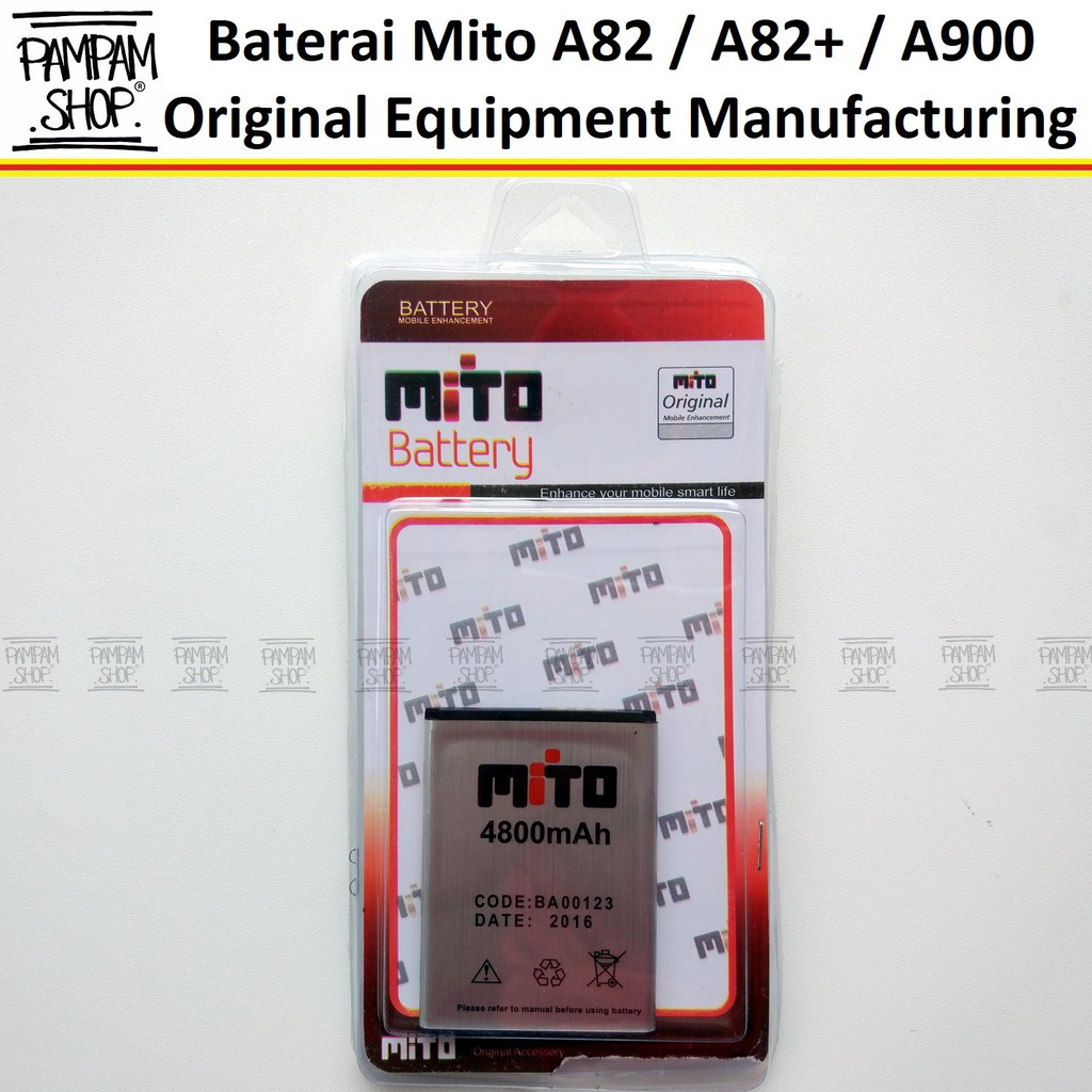 Baterai Mito Fantasy A82 A82+ Plus A900 BA-00123 BA00123 Original Double Power Batre Batrai BA 00123