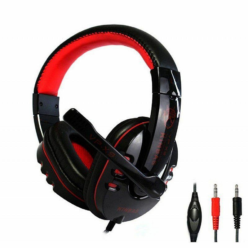 HEADSET GAMING KINBAS HIFI VP-X9 HEADSET MIC HEADSET GAME MICROPHONE HEADPHONE BANDO
