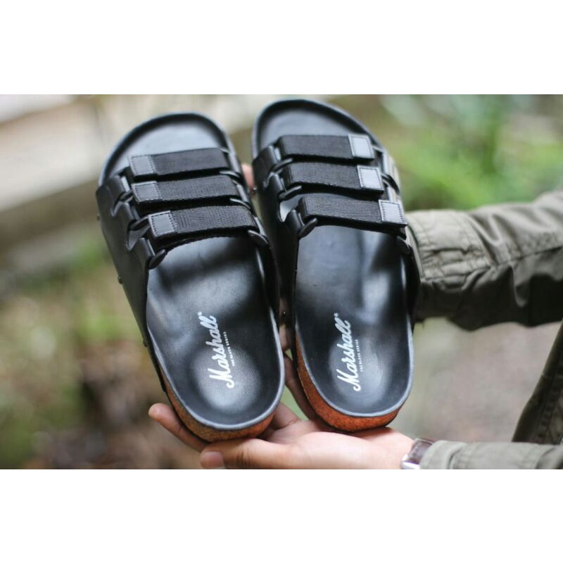 Sandal pria flat marshalll/sandal Murah/Baju koko/jeans