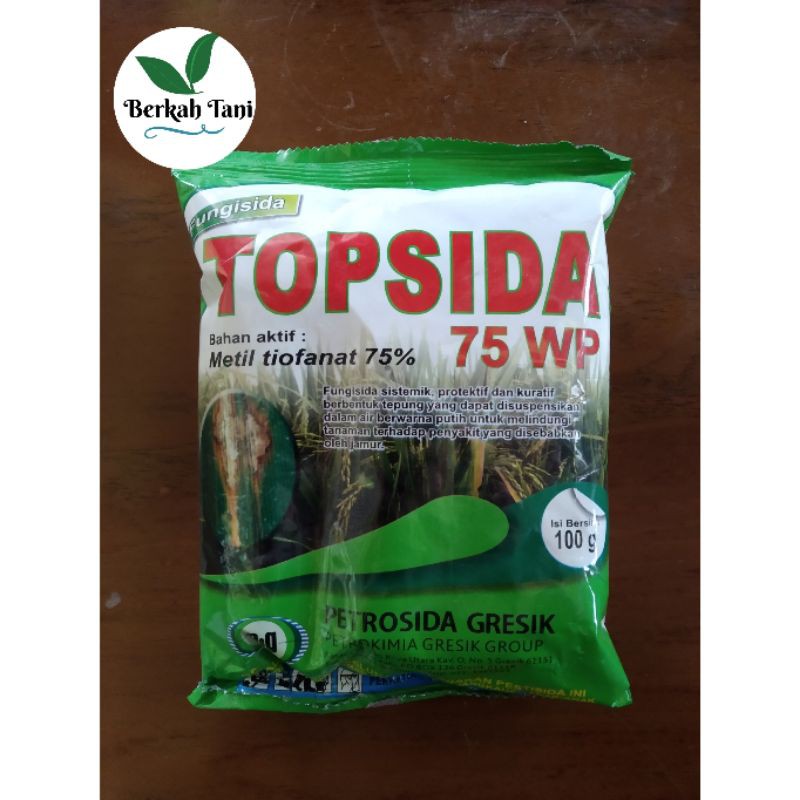 Topsida 75 WP Fungsida Pengendali Jamur Blas Tanaman Padi 100 gram/Fungsida Topsida 75 WP 100 gram