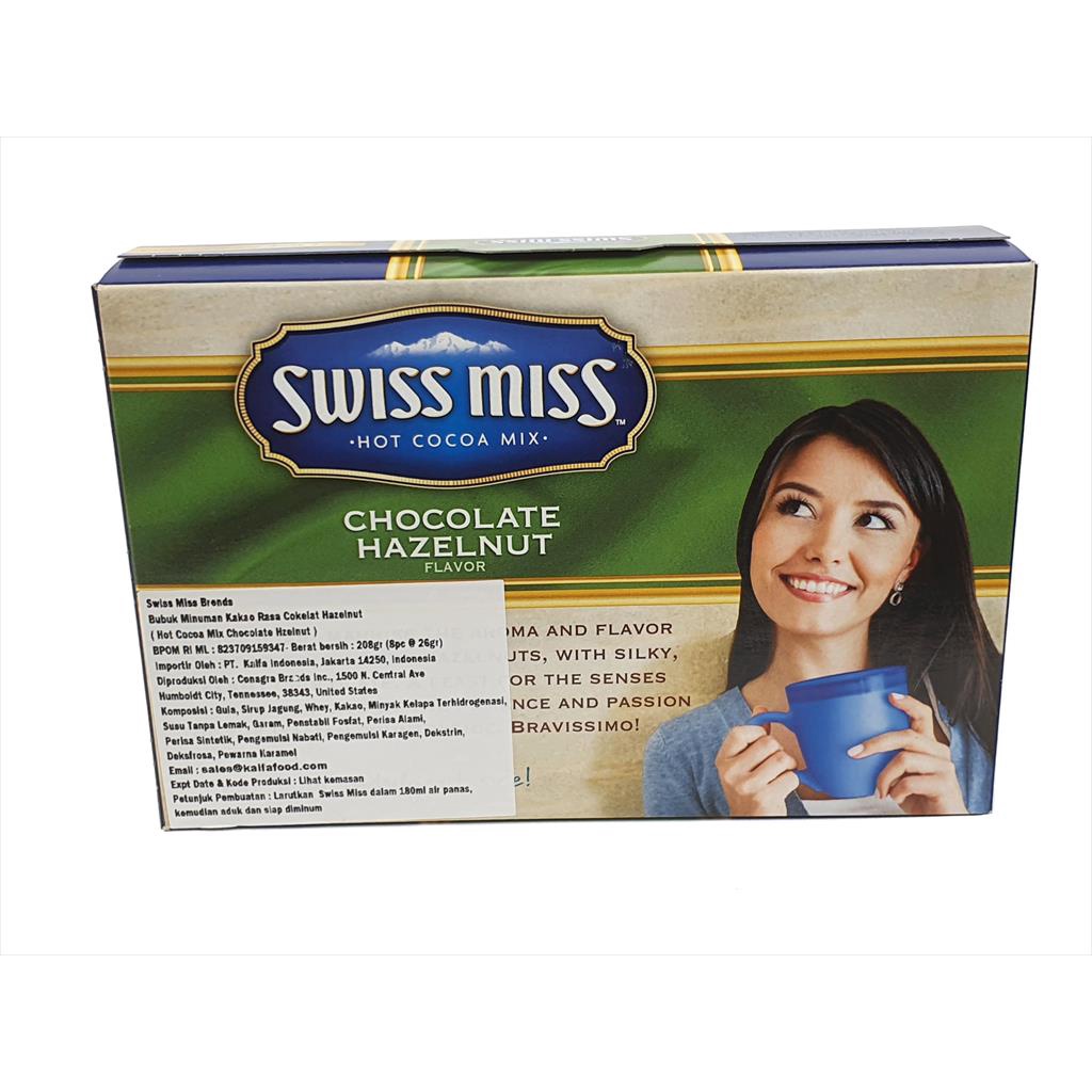 SWISS MISS CHOCOLATE HAZELNUT 208 GR HOT COCOA MIX 3 IN 1 SUSU COKLAT