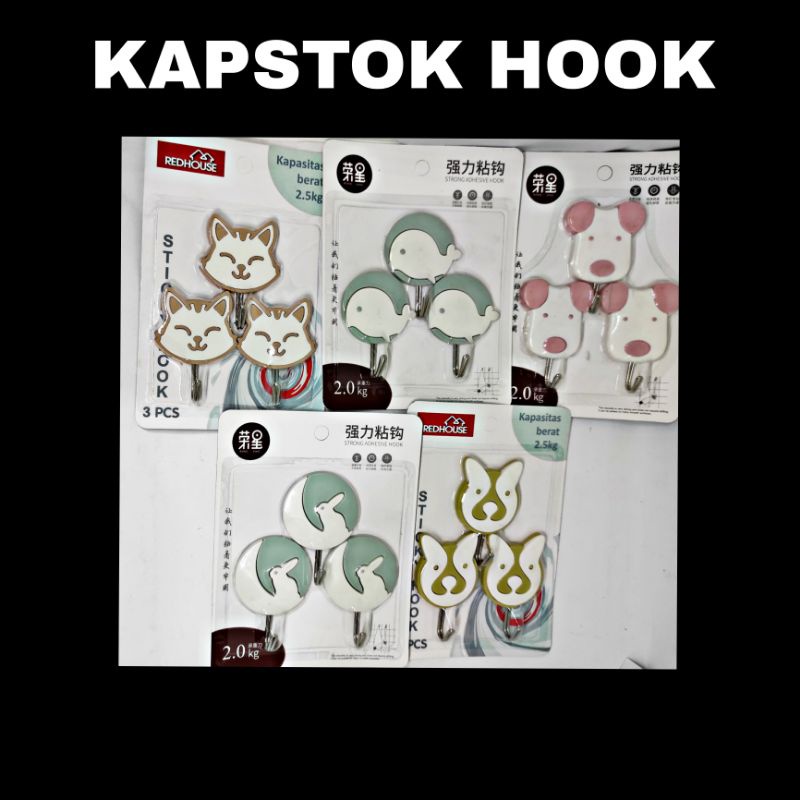 Kapstok Hook Tempel/ Kapstok Gantungan