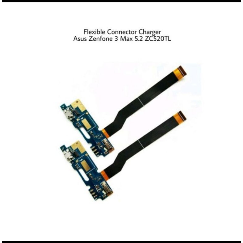 FLEXIBLE KONEKTOR CHARGER ASUS ZENFONE 3 MAX 5.2 X008D X008DA ZC520TL PLUG IN MIC + GETAR ORIGINAL