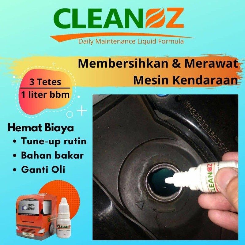 ASLI ORIGINAL CLEANOZ PENGHEMAT BBM MOBIL MOTOR / PENGHEMAT BENSIN SEPEDA