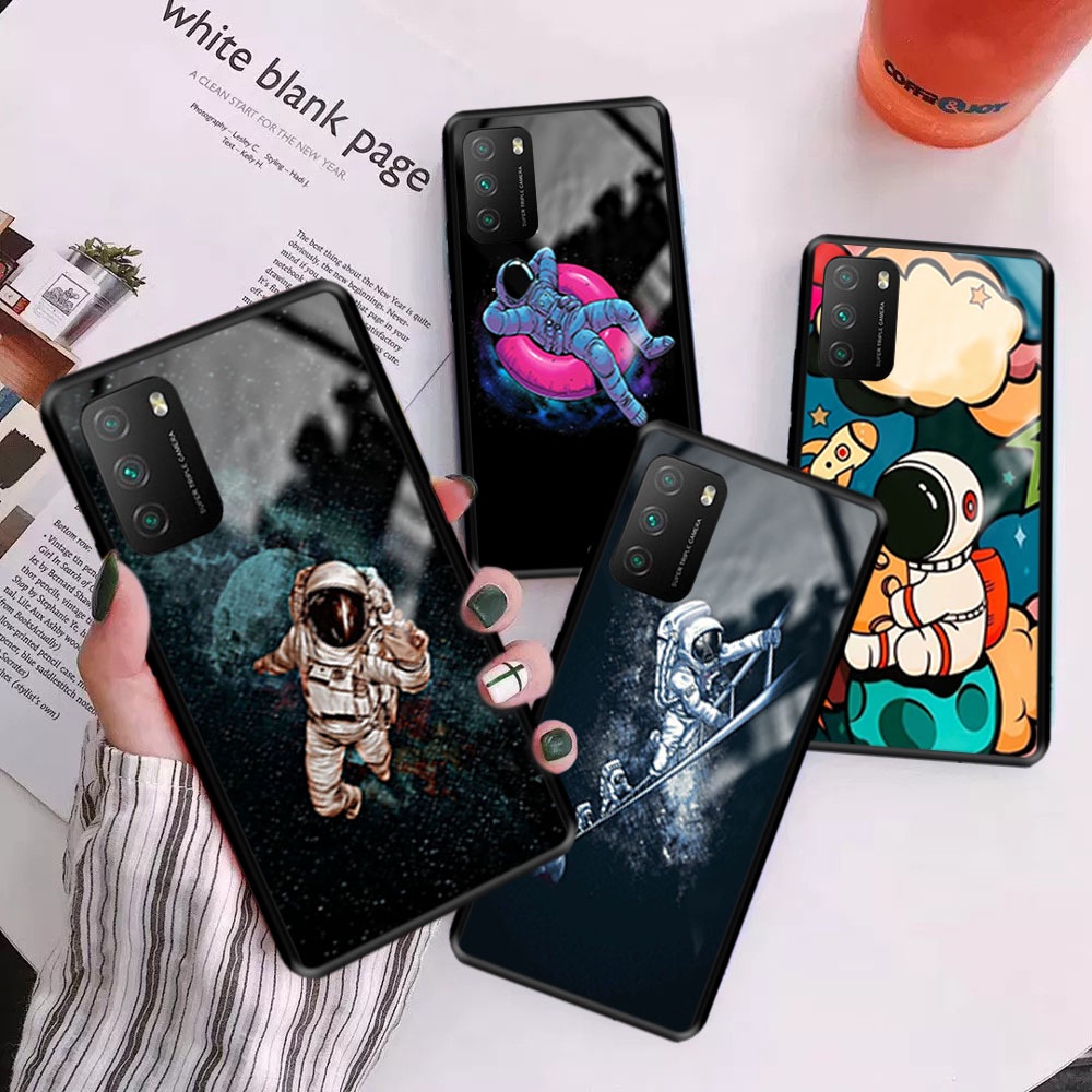 [M81] Premium Hard Glass Case POCO M3 -  Case Kilau Xiaomi - Case Glossy Kilau Poco m3 - Kesing Poco