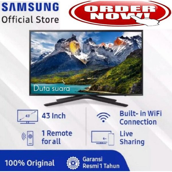 Solusi TV LED SAMSUNG 43 INCH 43N5500 SUPER SMART TV DIGITAL FULL HD Berkualitas