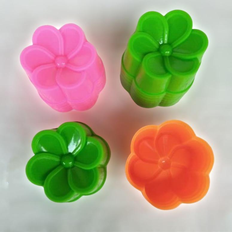 [PRODUK JSN0P] 12 Pcs Cetakan Kue Bolu Puding Lapis Bunga Jasmin Kamboja Melati 12 pcs YZN