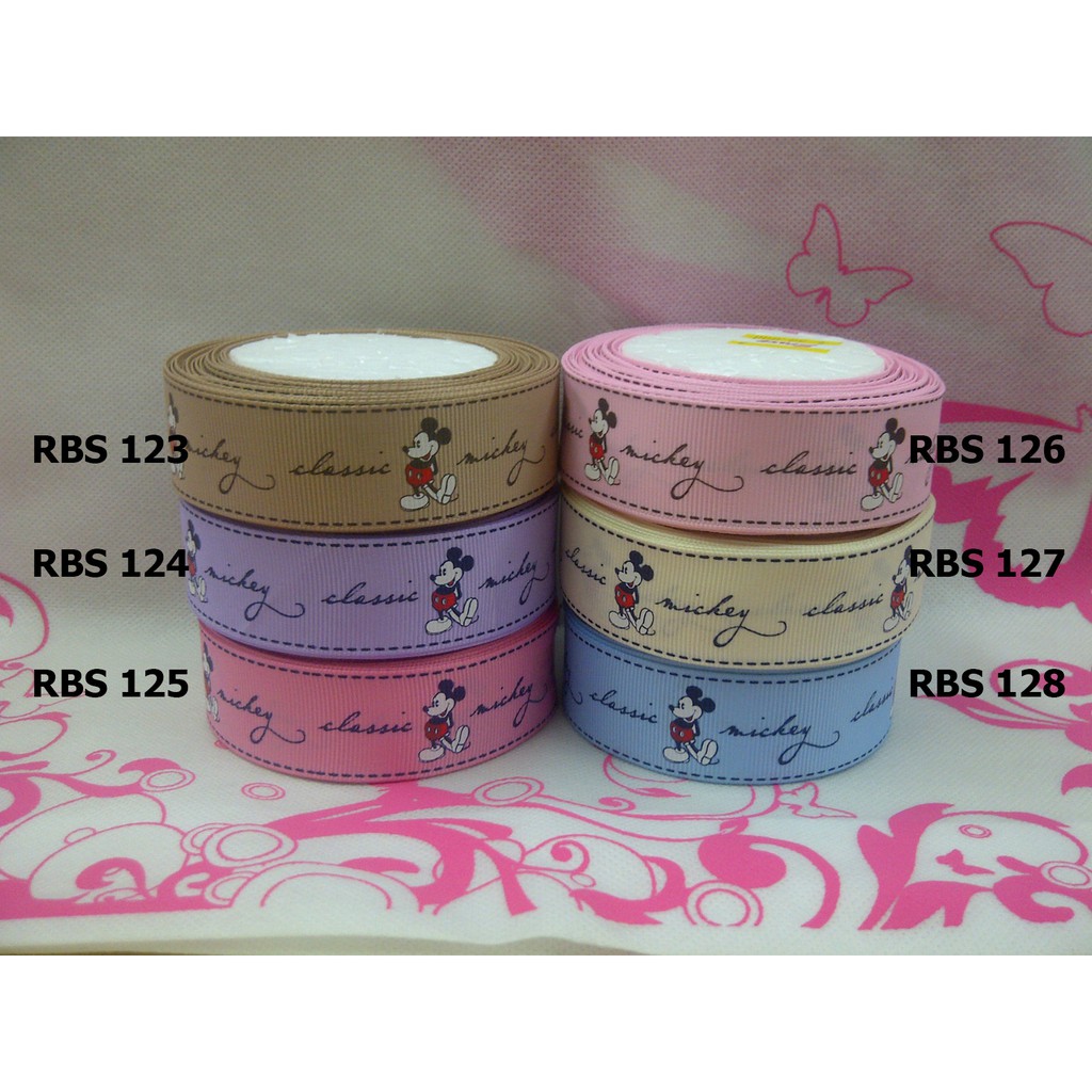 

[10 YARD] PITA GROSGRAIN MOTIF MICKY MOUSE SALE RBS 123,124,125,126,127,128