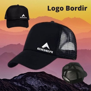 Topi Jaring Trucker Logo Bordir - Topi Casual Keren