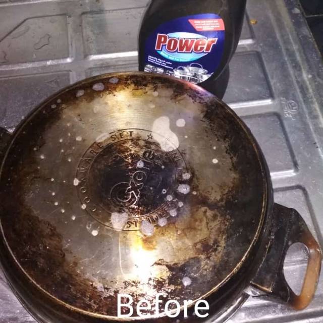Pembersih kerak panci, kuali ,karat POWER BLACK POWER DEGREASER