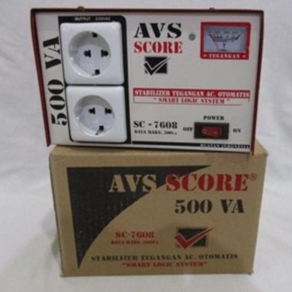 Stabilizer TeganganAC otomatis Daya 1000 VA - AVS SCORE SC-8662