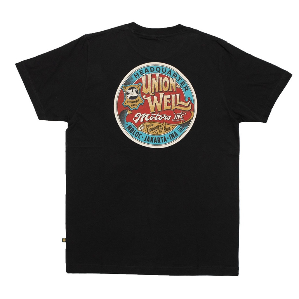 Unionwell Tshirt Original Kaos Dalton Black