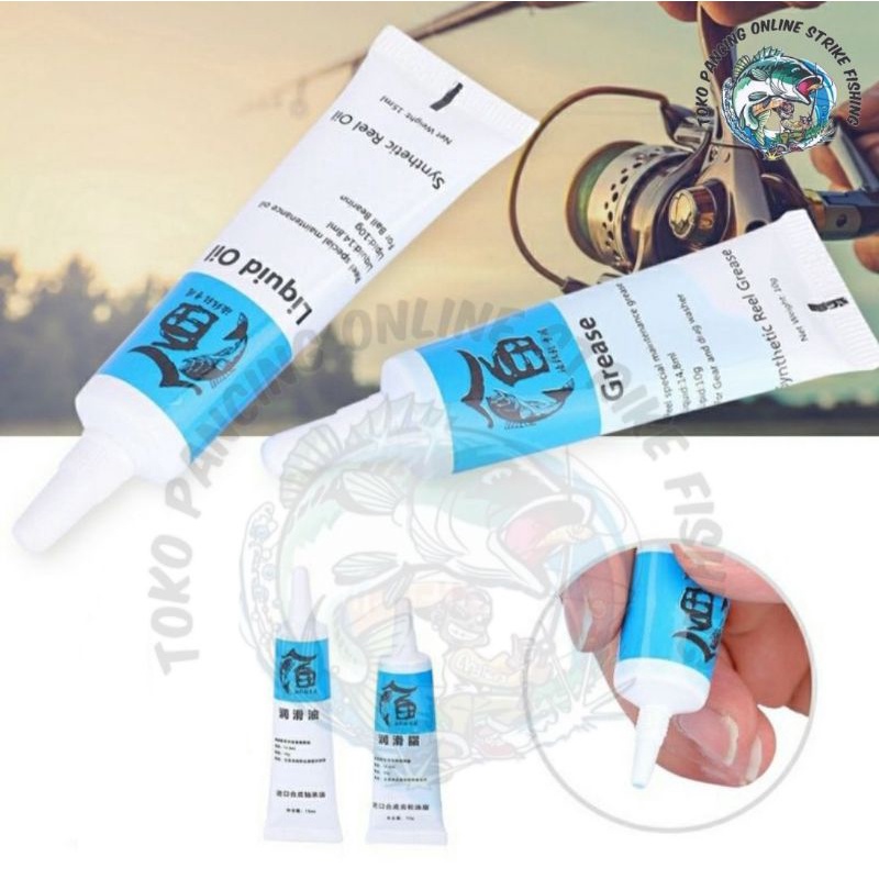 Paket pelumas reel spinning dan casting