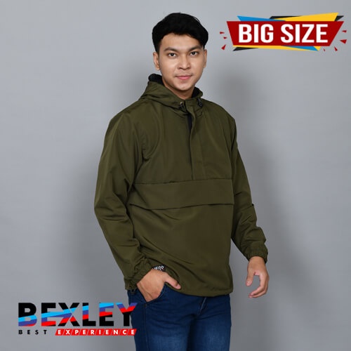 Jaket Bexley Big Size 2XL/3XL/4XL/5XL - Jaket Cagoule - Jaket Cougle Pria Wanita