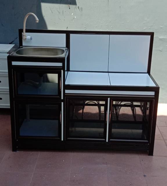 Rak Kompor aluminium,Rak Kompor SURABAYA SIDOARJO ada wastafelnya,kualitas bagus +KOKOH