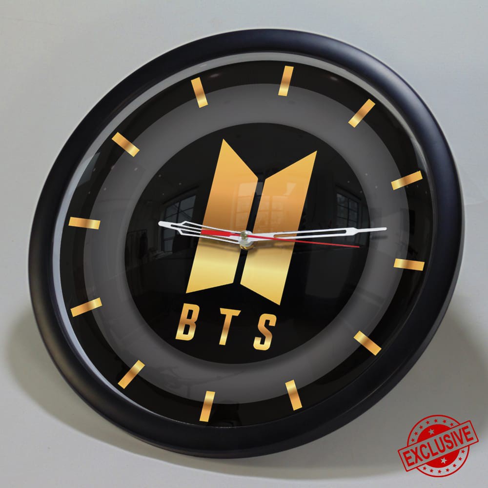 (ISTIMEWA BOSSQUE) JAM DINDING CUSTOM BTS - BANGTAN BOYS KPOP EXCLUSIVE