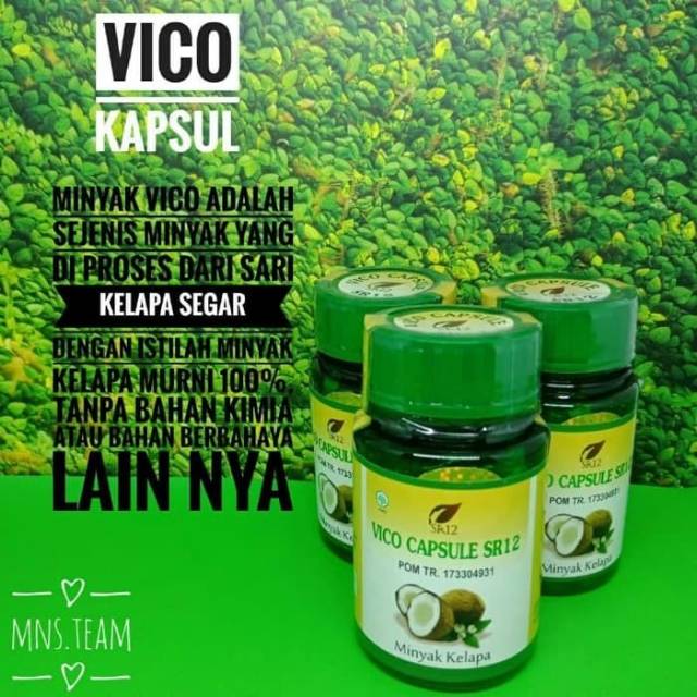 minyak kelapa murni VCO kapsul SR12 BPOM ORIGINAL HARGA DISTRIBUTOR