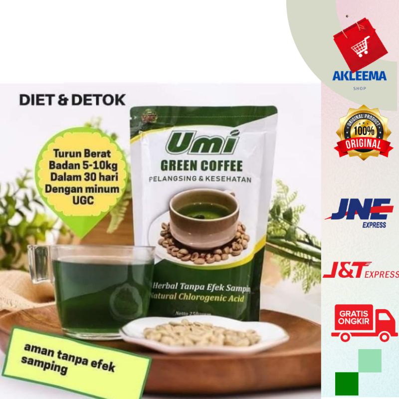 Umi Green Cofee Pelangsing Original Kemasan Terbaru,UGC Penurun Berat Badan Cofee Diet Alami Origina