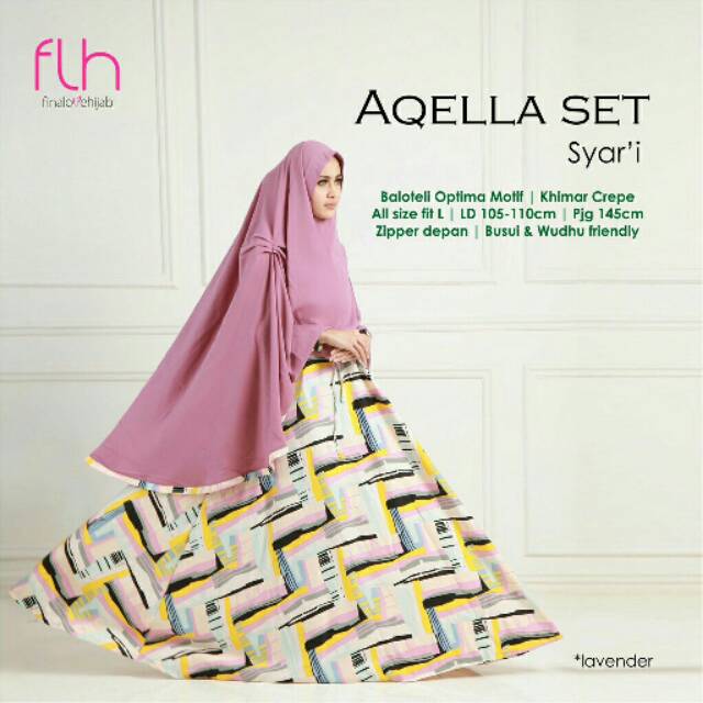 GAMIS AQELLA SET KHIMAR FLH