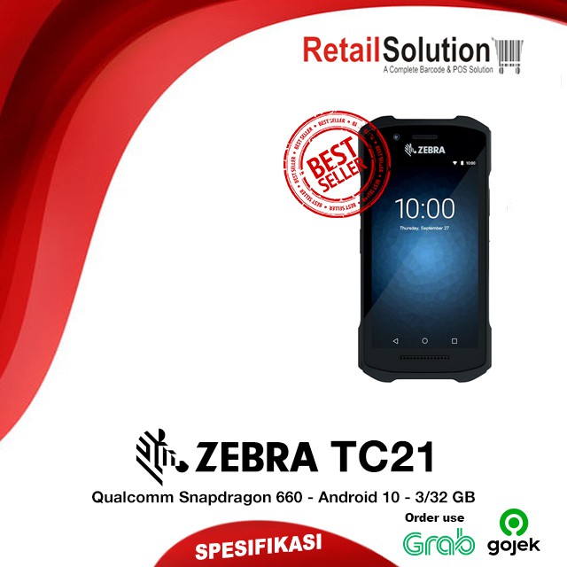 Barcode Scanner PDT Android Zebra TC21 / TC-21 /TC 21