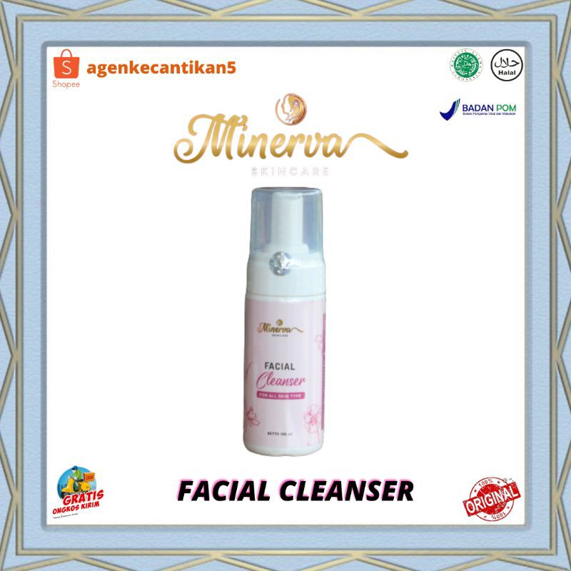 ready facial cleanser Minerva skincare / Minerva skincare BPOM / merawat kulit wajah