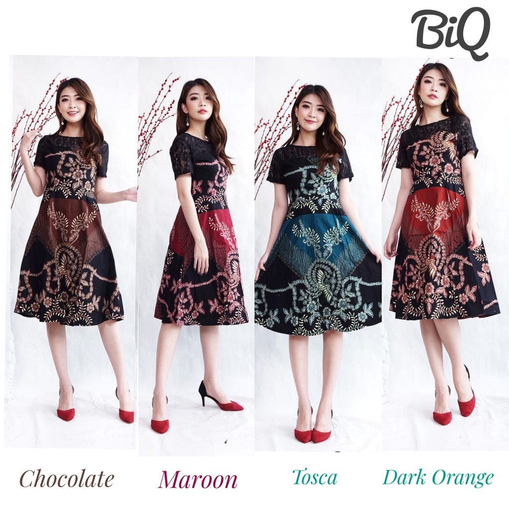 Dress Batik Brokat Dress Batik Modern Brokat Dress Batik