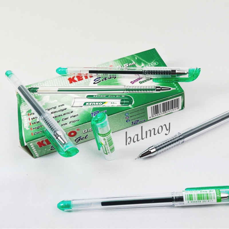 

PULPEN GEL / CAIR KENKO EASY GEL WARNA GREEN ( 1 BOX = 12 PCS )