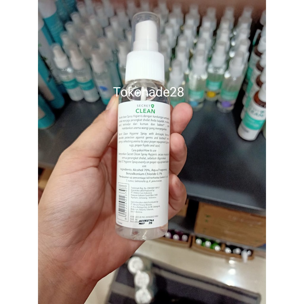 Secret Clean Spray Hygiene (Pembersih Sajadah / Mukena) Fresh Scent 100ml