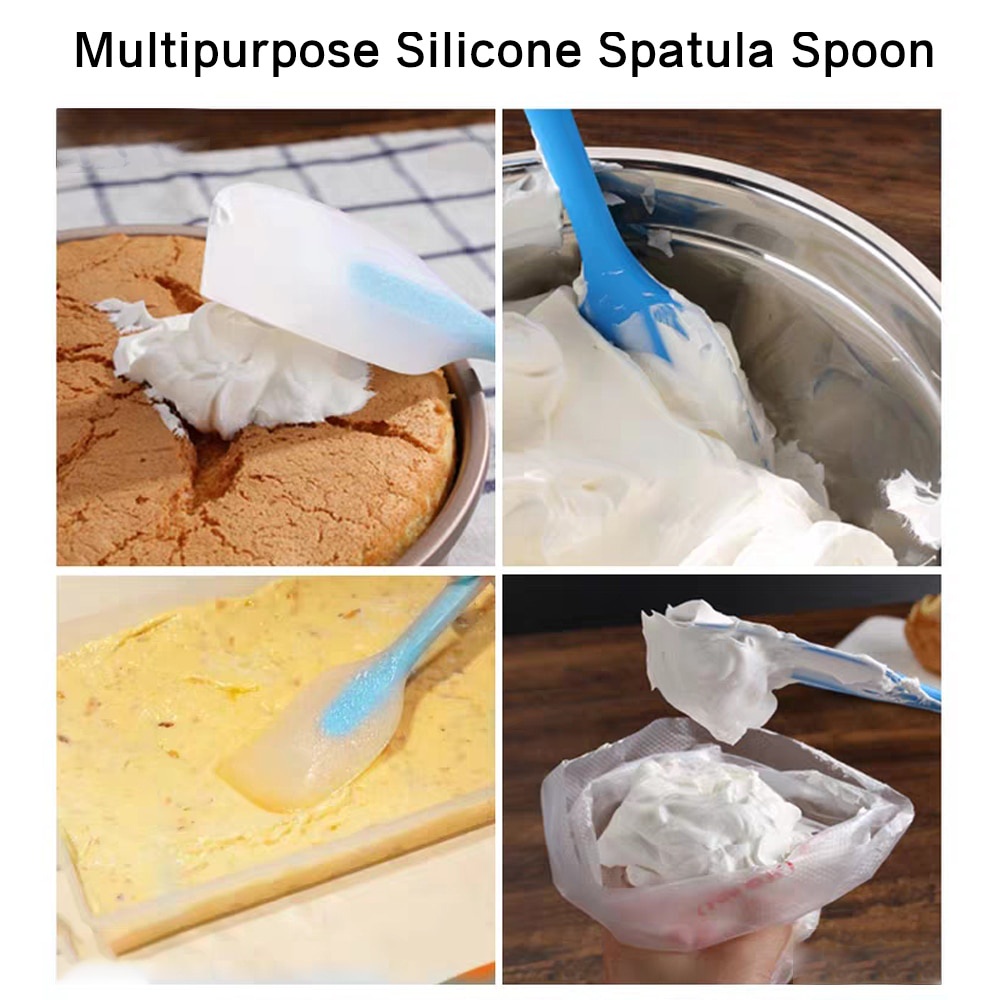 Spatula Polesan Kue Silikon Gagang Bening Serbaguna Termurah kuas poles mentega sutil sodet cobek kecil spatula silicon Spatula Polesan Kue Silikon Gagang Bening Serbaguna Spatula Silicon Tahan panas Ukuran Besar / Spatula Silikon Tahan Panas / Spatula