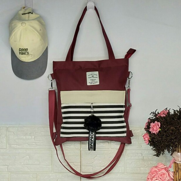 TOTEBAG POLOS  RESLETING / Tote bag BISA CUSTOM SABLON