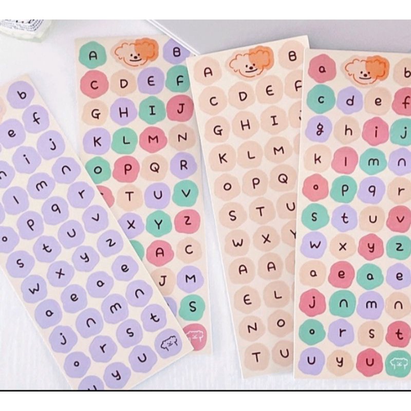 

Stiker Alphabet Multicolor