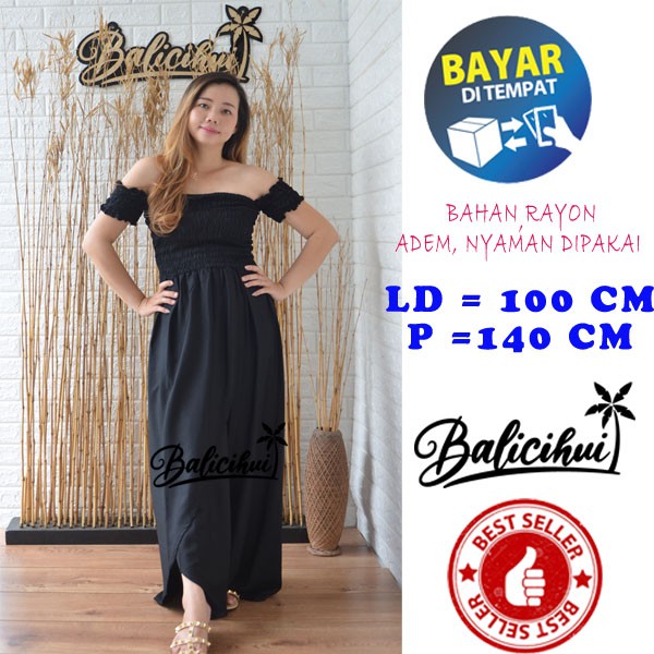 Balicihui Dress Jovita Dress Wanita Dress Bali Dress Sabrina Long Dress Bali Nyaman Trendy