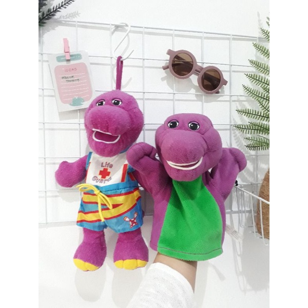 Boneka Barney Fisher Price Preloved | Boneka Tangan Barney | Boneka Bulir Barney | Mainan Edukasi | 