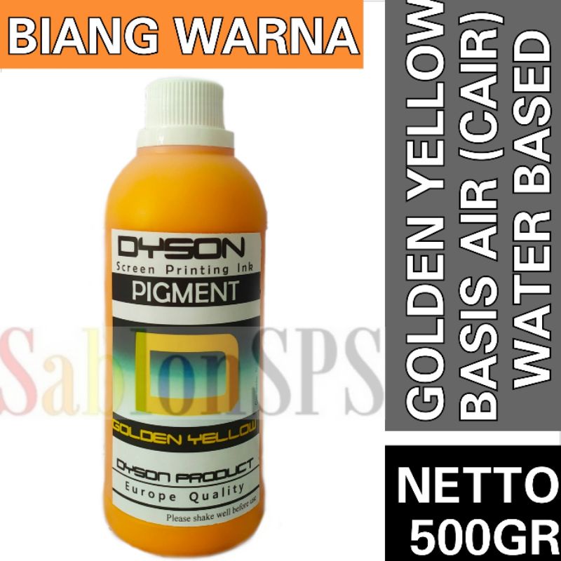 BIANG WARNA SABLON GOLDEN YELLOW 500GR DYSON PIGMEN SABLON