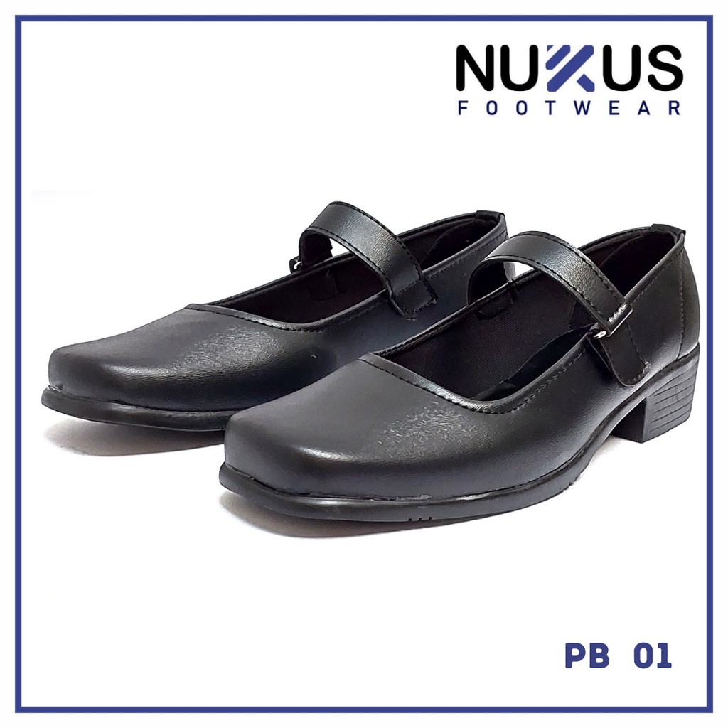 Nukus Sepatu Pantofel Paskibraka Wanita Hitam - PB 01