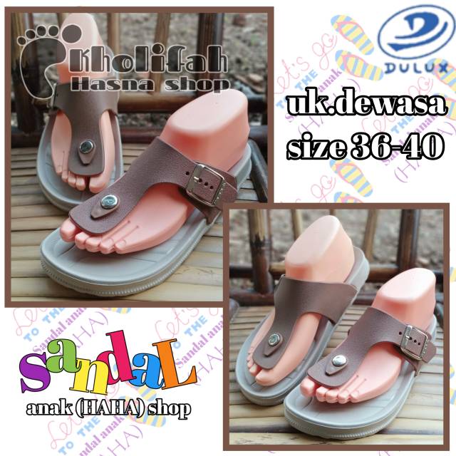 Sandal jepit perempuan dewasa 36-40 dulux 213B (6b)-3