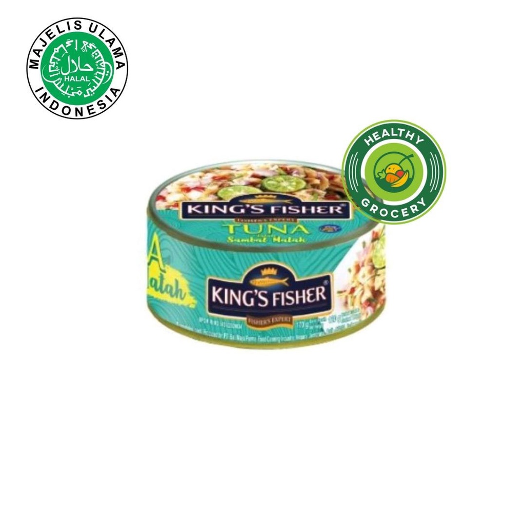 King's Fisher Canned Tuna 170gr All Flavour | King Fisher Tuna Kaleng All Variant