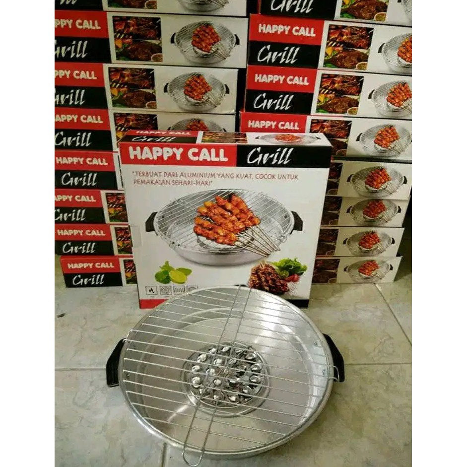 Happy Call Grill Panggangan 32cm Magic Roaster Alat Pemanggang Di Atas Kompor Foster Mudah Di Bersih