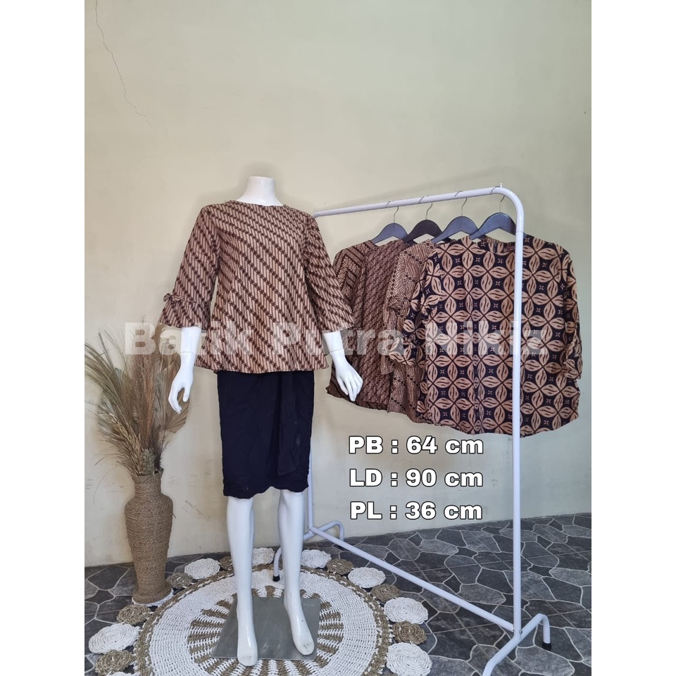 (COD) BLOUSE BATIK KERJA KANTOR BATIK MODERN KEKINIAN