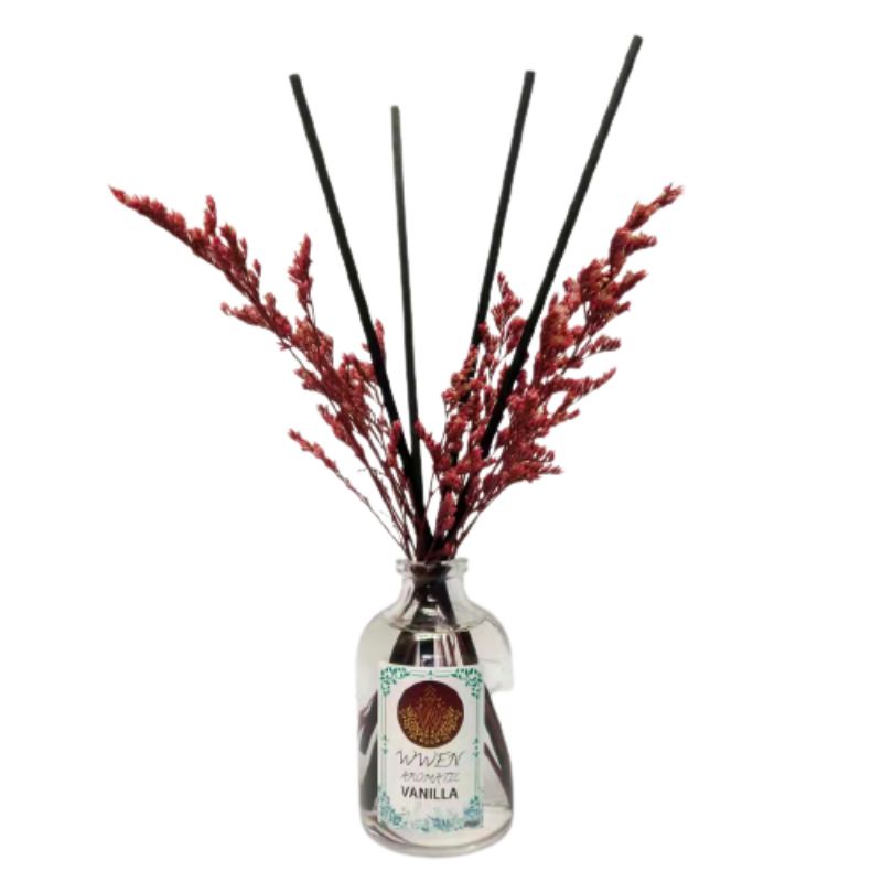 Reed Diffuser Aromatherapy Bunga Difuser Aroma Pengharum Ruangan Pewangi Oil Reed Difuser REED DIFFUSER LOVER'S GRASS REED DIFFUSER REFILL REED DIFFUSER HAMPERS PENGHARUM RUANG AROMATERAPI-ARM BUNGA VANILLA