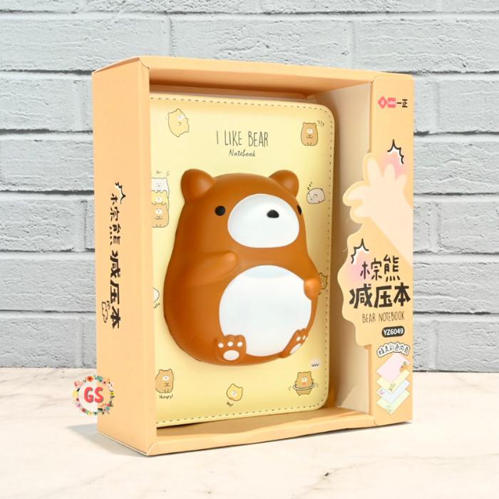 

Notebook / Notebook Squishy Diary Lucu / Agenda Jurnal Planner / Buku Tulis Cute - Bear