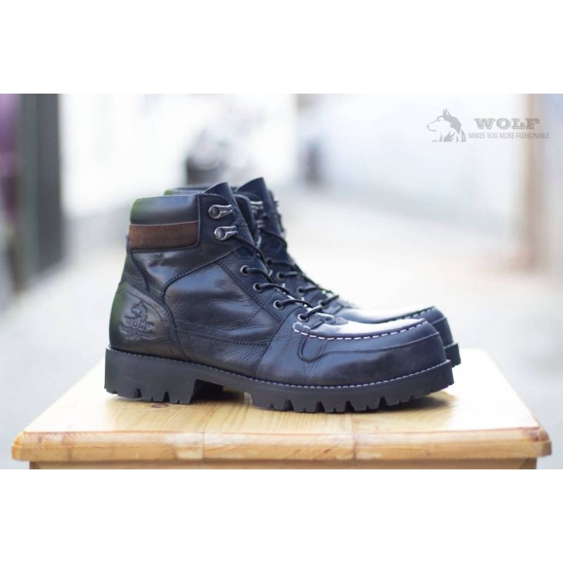 SEPATU BOOT KULIT ORIGINAL SAFETY  SEPATU BOOT PRIA SEPATU TOURING