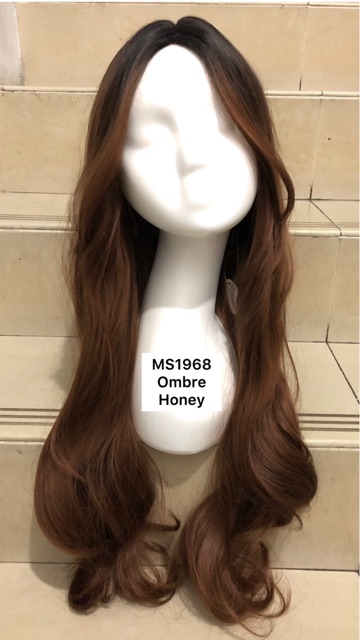 MS1968 FULL Wig IKKE JENNER / full wig korean layer wave tanpa poni 70-80 cm